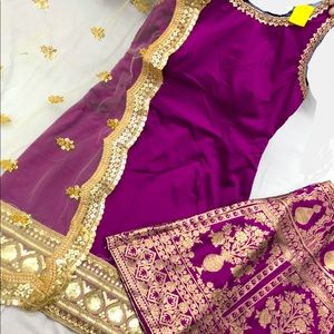Purple Sharara Outfit - Brand New
